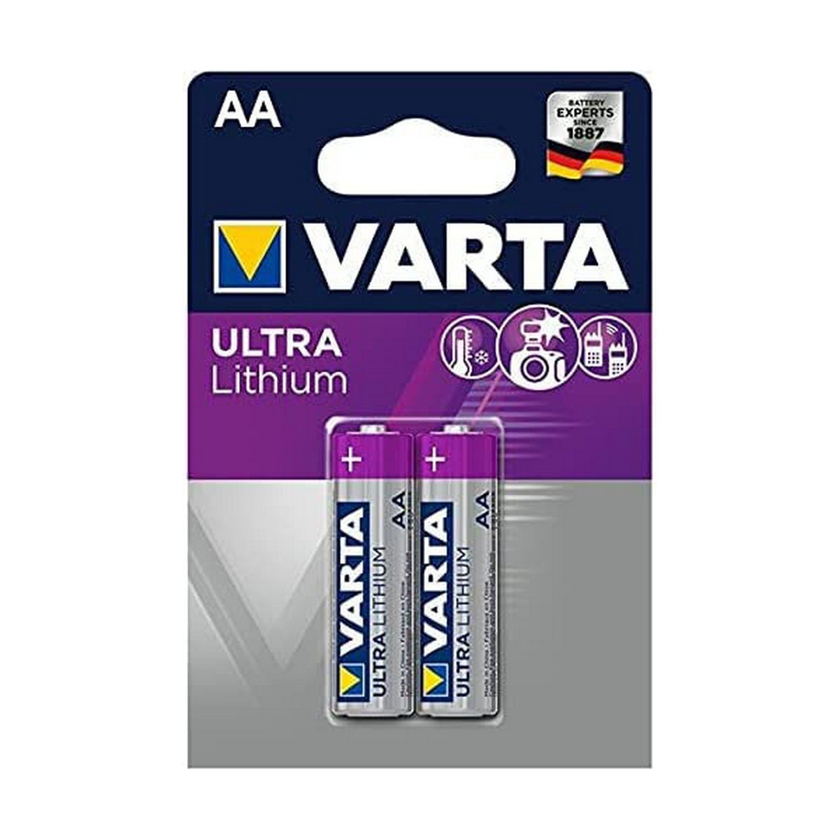 Pilhas Varta Ultra Lithium 1,5 V (2 Unidades)